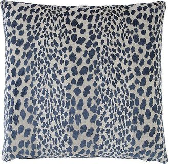 Ballard Designs Cheetah Velvet Pillow - Indigo 20 x 20 - Ballard Designs