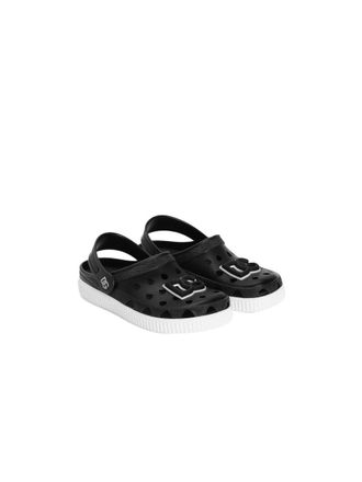 Dolce & Gabbana Logo-Embossed PVC Sandals - Black