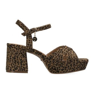 Mexx Schoenen, Dames, Bruin, 40 EU, Su&egrave;de, Nalina Nicky Hoge Hakken Sandalen