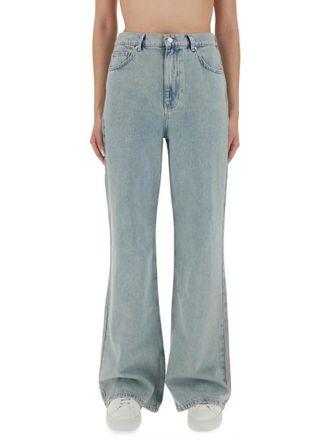 Moschino Denim Flared High Rise Jeans
