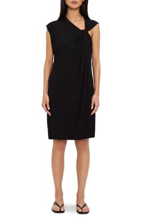Michael Stars Jaclyn Twist Shoulder Minidress in Black at Nordstrom, Size X-Small