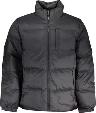 Vans Zwarte Polyester Jas met Logo - Heren - Winterjassen - Zwart - M - Polyester - Jassen