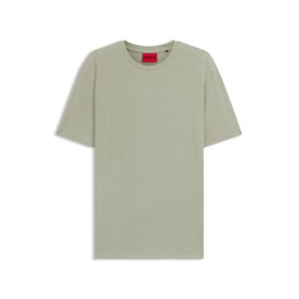 HUGO BOSS Slub-interlock T-shirt in a slim fit