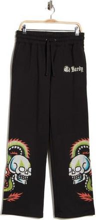 Ed Hardy Dragon Skulls Baggy Sweatpants in Black at Nordstrom Rack, Size X-Large