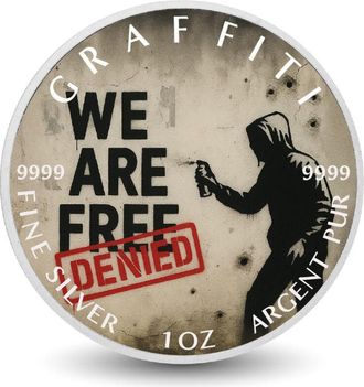 OEM Moneda De Plata Fina De 1 Oz Con La Libertad Denegada Y La &Uacute;ltima Palabra