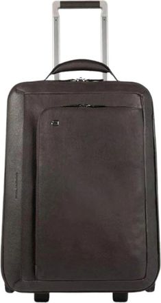 Piquadro Bruine Cabinetas met Laptopvak - Dames - Handbagage koffer - Bruin - ONE Size - Leer - Koffers