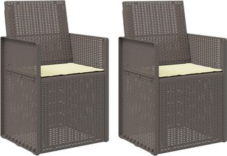vidaXL Sillas De Comedor De Jard&iacute;n Pp Vidaxl