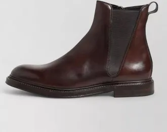 Dolce & Gabbana leather mid calf chelsea boots