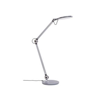 Lindby L&aacute;mpara de mesa led de pl&aacute;stico gris