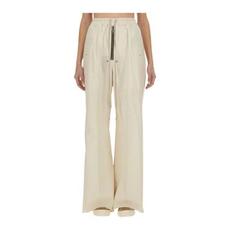 Rick Owens Wide Trousers, female, Beige, Size: XS Wide Leg Cargo Pants