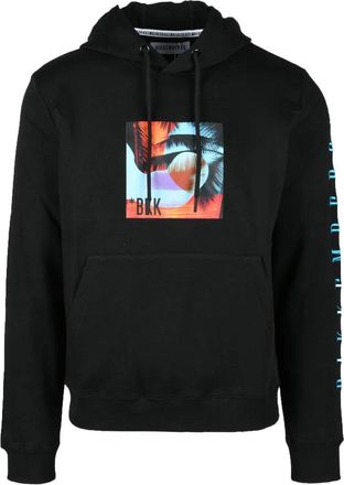 Dirk Bikkembergs Black Graphic Cotton Sweatshirt