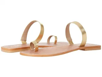 42 Gold Womens Zola Metallic Leather Sandal In Gold