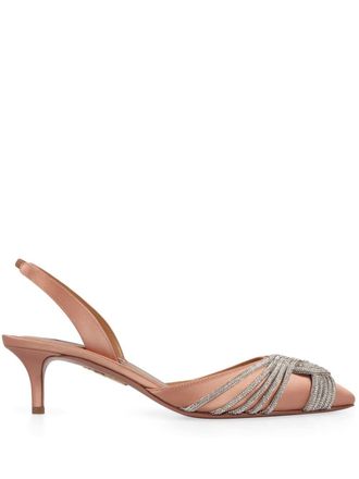 Aquazzura Gatsby 50 mm pumps - Roze