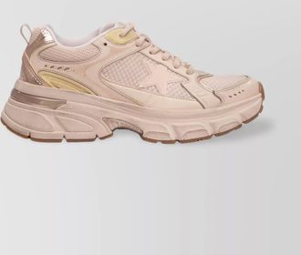 Golden Goose mesh panel sneakers reflective accents