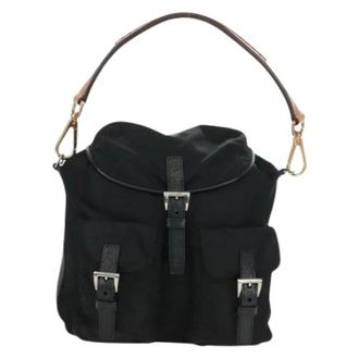 Prada Bolso bombonera Vintage de nailon de segunda mano - Pre-owned - Mujer - Negro - ONE SIZE
