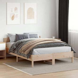vidaXL Vidaxl - Estructura De Cama Sin Colch&oacute;n Madera Maciza De Pino 160x200 Cm