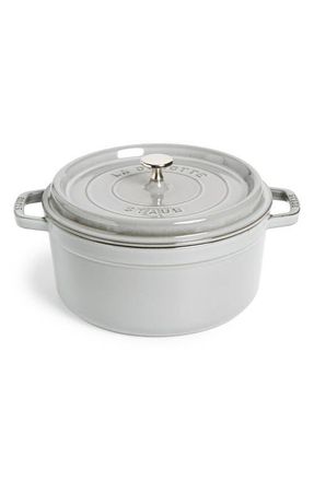 Staub 5.5-Quart Enameled Cast Iron Dutch Oven in Graphite Grey at Nordstrom