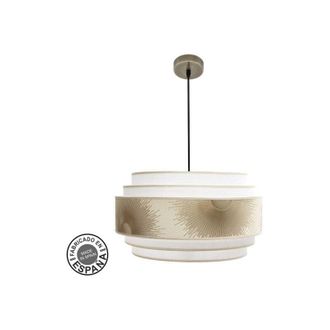 Fabrilamp Abrila akunadecor Paralume per ciondolo 3 luci oro nepalese 50 cm