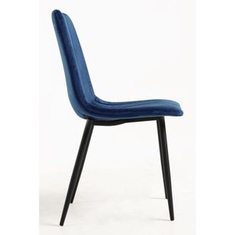 Regalos Miguel Sillas Comedor - Silla Liny Terciopelo - Azul