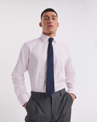 Jacamo William Hunt Herringbone Formal Shirt