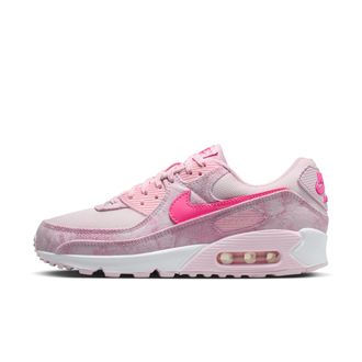Nike Womens Air Max 90 Denim Shoes in Pink | IR1975-663