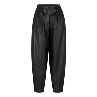 HUGO BOSS Dames, Broeken, Zwart, Maat: M