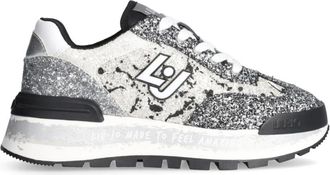 Liu Jo Glitter High Sole Sneakers - Dames - Sneakers - Grijs - 38 EU - Schoenen