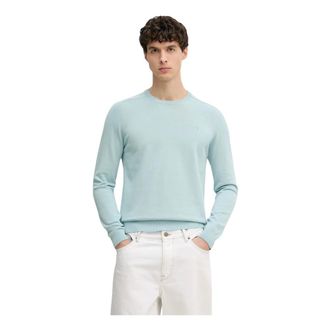 Trussardi Heren, Truien, Blauw, Maat: M Katoen