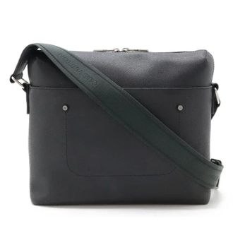 Louis Vuitton Pre-owned Cross Body Bags, male, Black, Size: ONE SIZE Pre-owned Taiga Grigori Messenger Bag M30238