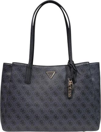Guess Tassen, Dames, Grijs, ONE Size, Polyester, Anadela 3 Comp Satchel