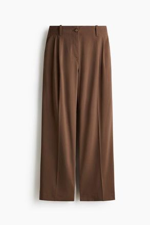 H&M Tailored Trousers in Brown at Nordstrom, Size 10