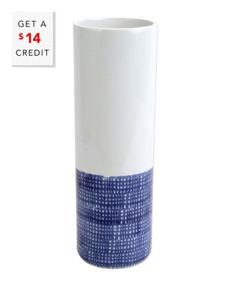 Vietri Viva By Vietri Santorini Geo Tall Vase With $9 Credit