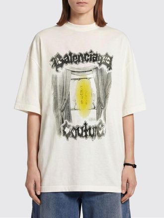 Balenciaga T-shirts over in misto cotone con logo