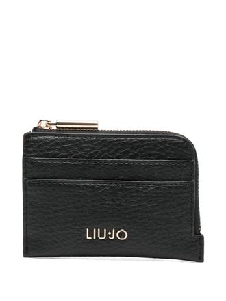 Liu Jo zip cardholder - women - Polyester/Polyester/Polyurethane Resin - One Size - Black