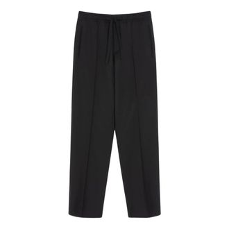 Valentino Broeken, Heren, Zwart, M, Wol, Wolbroek met VLogo-borduring