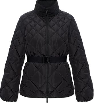 Moncler Balsamine Korte Donsjas - Dames - Gewatteerde jassen - Zwart - L - Polyester - Jassen