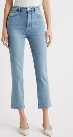 Frame Denim The Pencil Crop High Waist Ankle Slim Straight Leg Jeans in Springs at Nordstrom Rack, Size 24