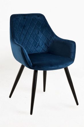 Regalos Miguel Sillas Comedor - Silla Kres Terciopelo - Azul