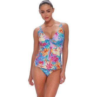 Sunsets Forever Tankini Swimsuit Top - D Cup in Aloha Vista at Nordstrom, Size 36