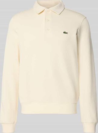 Lacoste Regular Fit Sweatshirt aus reiner Baumwolle in Offwhite, Gr&ouml;&szlig;e XXXL