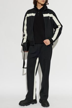 Moncler Wide-leg Sweatpants, Mens, Black