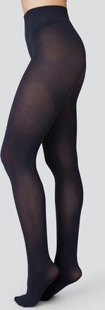 Swedish Stockings Olivia Premium Semi Opaque Tights in Navy at Nordstrom, Size X-Large