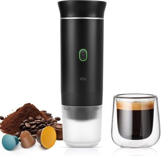 OEM Cafetera Port&aacute;til - Ideal Para Viajes - M&aacute;quina De Espresso Port&aacute;til - Recargable - M&aacute;quina De Espresso Recargable De 12 V Para Camping Y Coche - Cafe