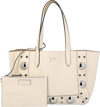 Valentino Garavani Beige Nellcote Medium Tote
