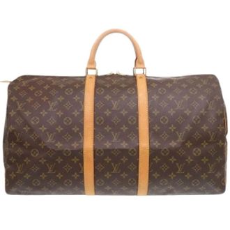 Louis Vuitton Pre-owned Weekend Bags, male, Brown, Size: ONE SIZE Pre-owned Boston Bag