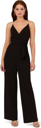 Adrianna Papell Surplice Tie Front Jumpsuit