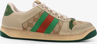 Gucci Sneakers low-top Screener GG in pelle vintage - GUCCI - gender_Man