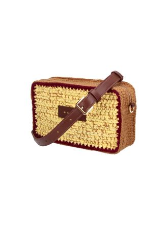 Marni Wool and Raffia Clutch - Brown