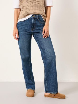 Fat Face FatFace Filby Blue Denim Relaxed Straight Jeans