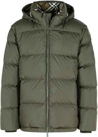 Burberry Polyester Down Jacket With Detachable Sleeves